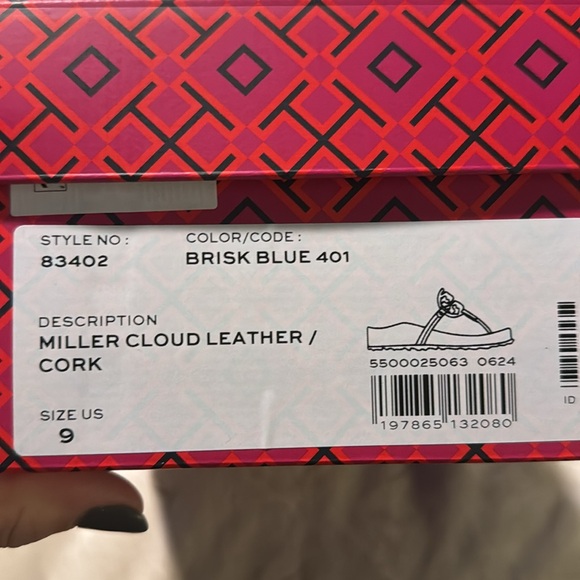 NWT Tory Burch brisk blue Millers with box and dust bag - Picture 5 of 11